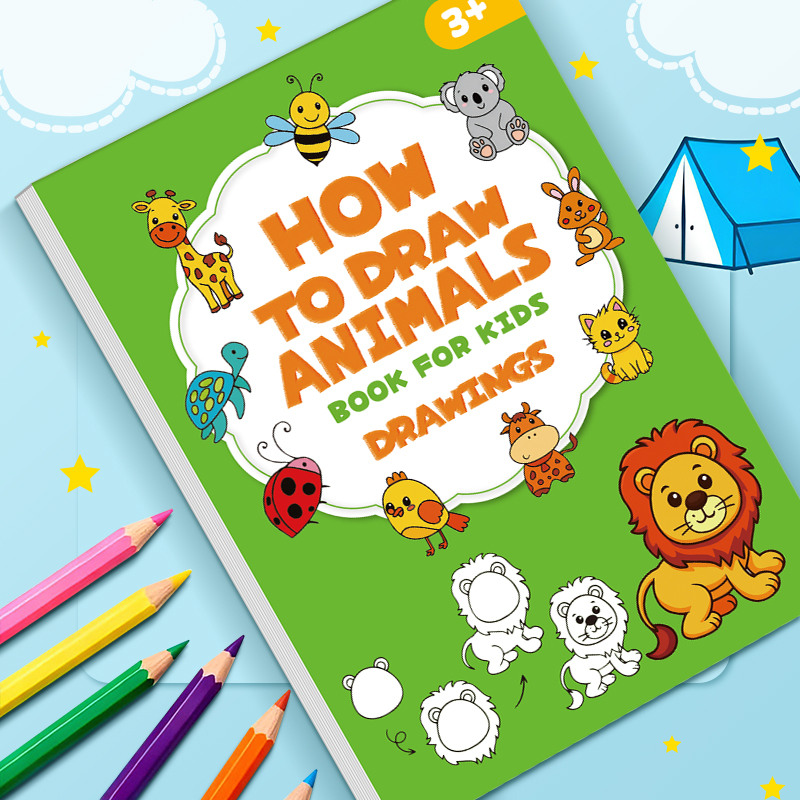 Kids Animal Drawing Book 32 Pa - Kids Education Activities 评论和价格