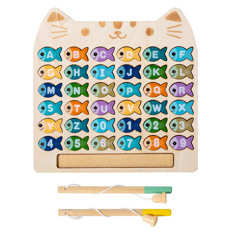 Wooden Magnetic Fishing Game K - Abc Kids Early Education 评论和价格