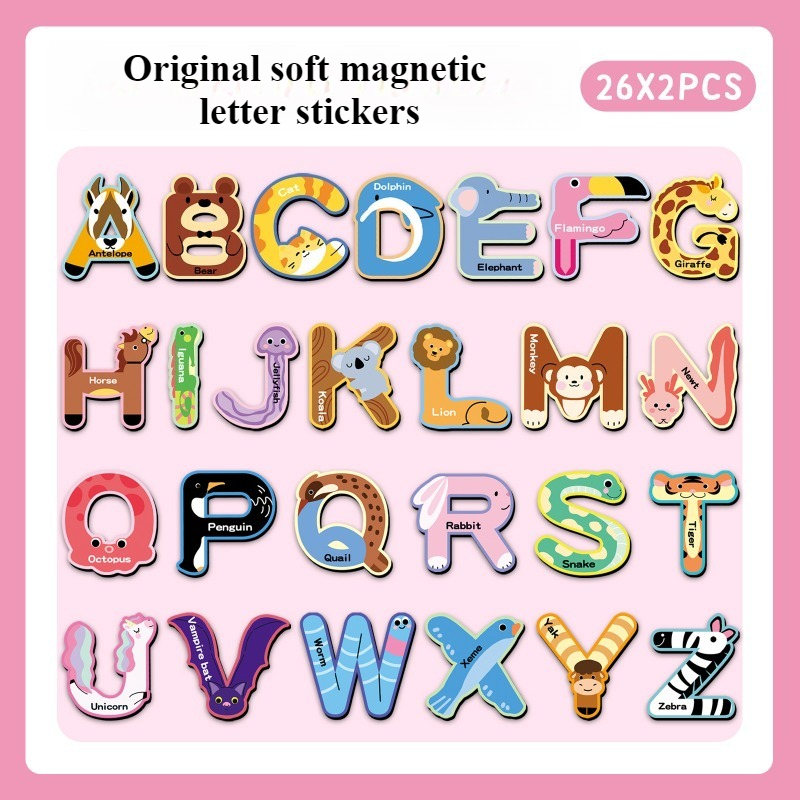 52Pcs Alphabet Magnetic Fridge - Abc Kids Early Education 评论和价格